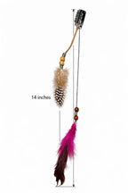 Boho Feather Hair Clip with Beads Ona Jwelix