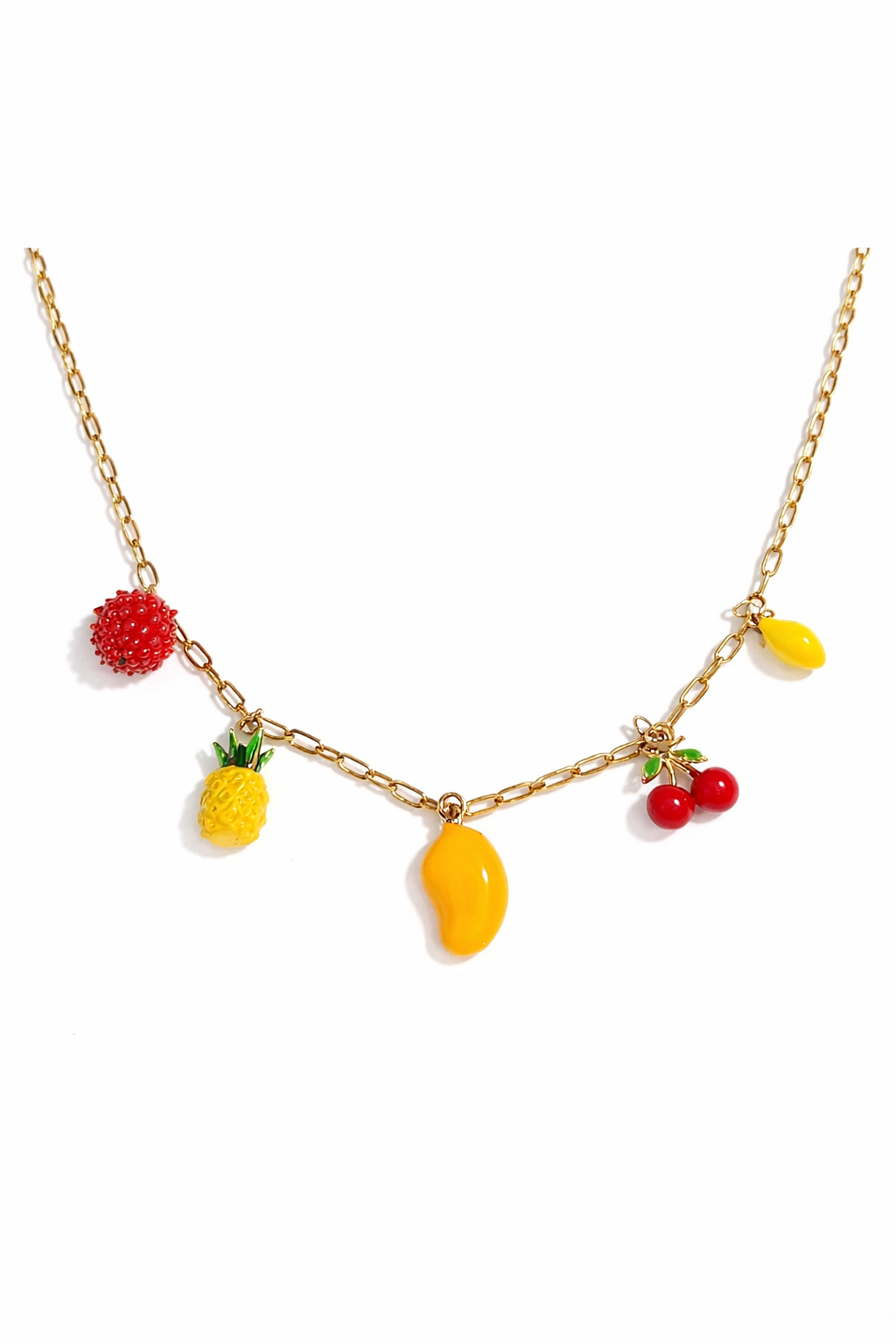 Ona Jwelix Frucy Bunch Necklace close up vibrant boho necklace artificial jewellery India