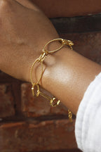 Ona Jwelix Meros Bracelet sleek gold cuff bangle for women daily wear
