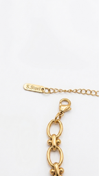 Ona Jwelix Meros Xi Bracelet geometric gold bangle worn view artificial jewellery India