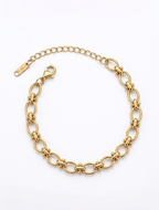 Ona Jwelix Meros Xi Bracelet bold gold cuff bracelet for women