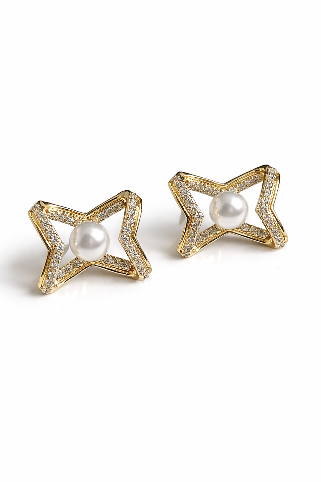 Ona Jwelix Opal Clopa Stud iridescent stone stud earrings for girls