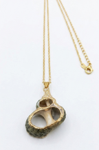 Ona Jwelix Ruishy Shell Necklace close up free spirited shell necklace artificial jewellery India