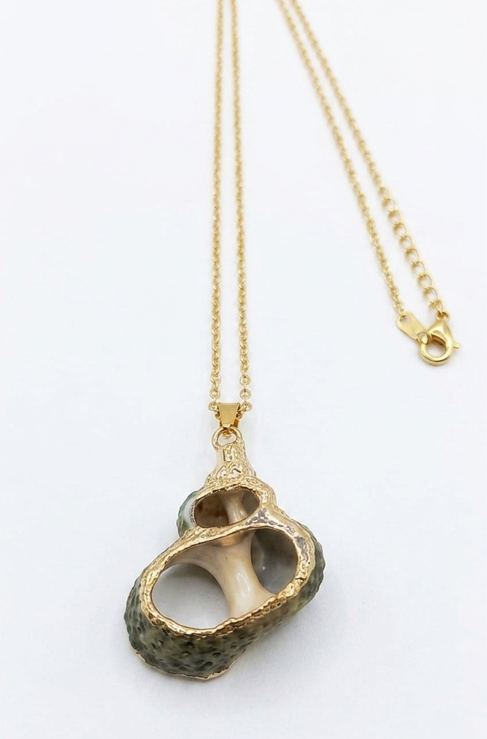 Ona Jwelix Ruishy Shell Necklace close up free spirited shell necklace artificial jewellery India