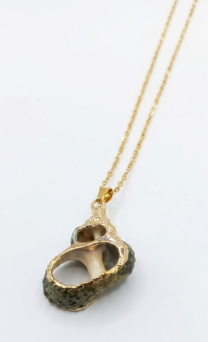 Ona Jwelix Ruishy Shell Necklace multi shell layered boho necklace for girls