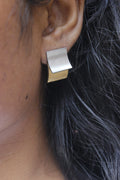 Ona Jwelix Shed Hawk Xi Stud real product photo gold stud earring India