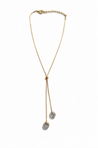 Ona Jwelix Tupi Pine Necklace close up botanical boho necklace artificial jewellery India
