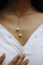 Ona Jwelix Tupi Pine Necklace close up botanical boho necklace artificial jewellery India